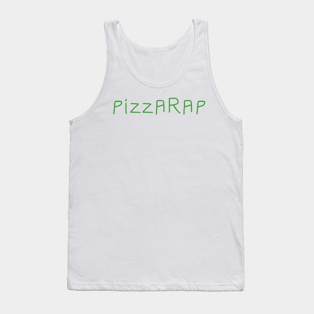 PizzaRap Green Tank Top by Moe Tees